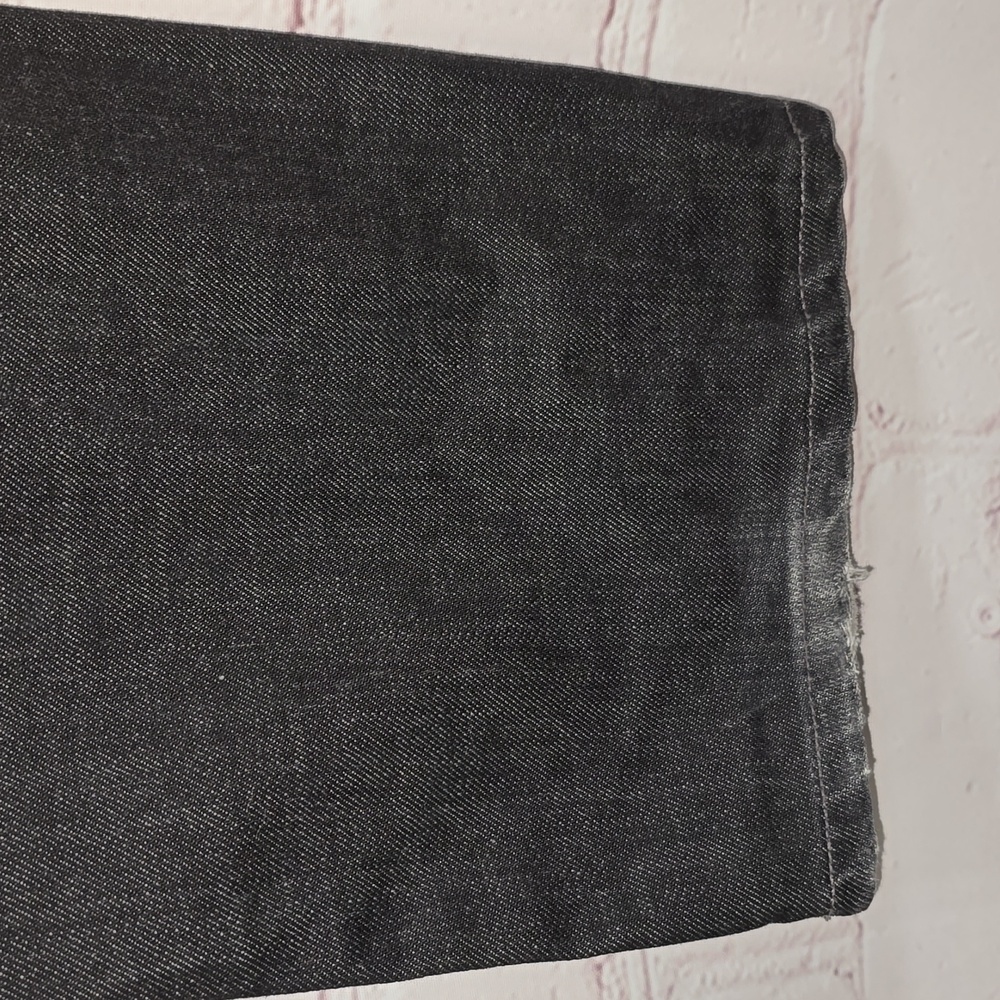 Paige Jeans Melrose Classic Rise Black Denim Stretch Straight Leg Womens Size 30 - Picture 8 of 16